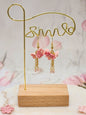 Handcrafted micro crochet Sakura Tassel Earrings. Feminine and easy elegance. 18K gold-plated hooks and findings. 