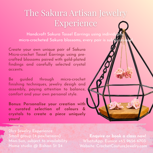 Info sheet on The Sakura Artisan Jewelry Experience